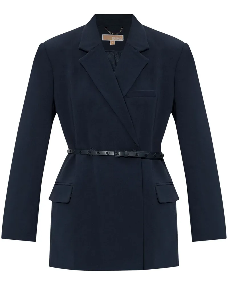 Michael Kors Doppelreihiger Blazer aus Krepp - Blau Blau