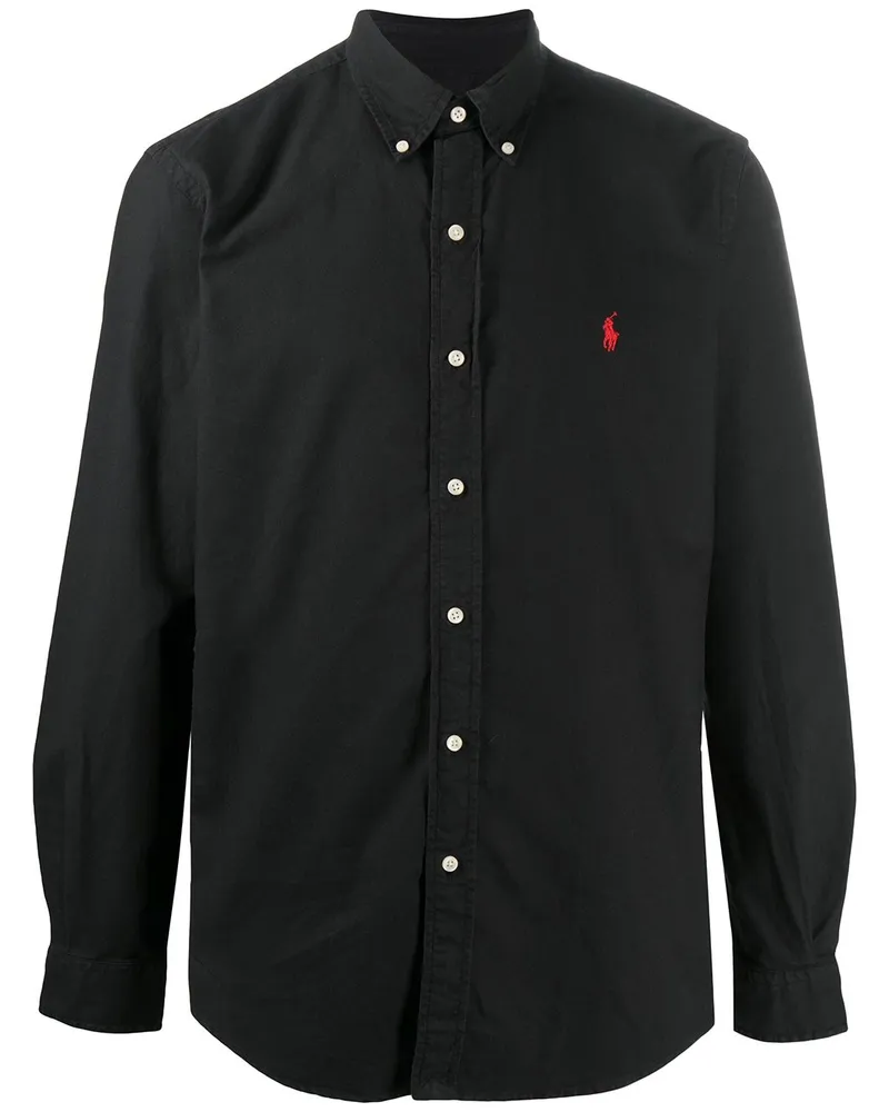 Ralph Lauren Klassisches Hemd - Schwarz Schwarz