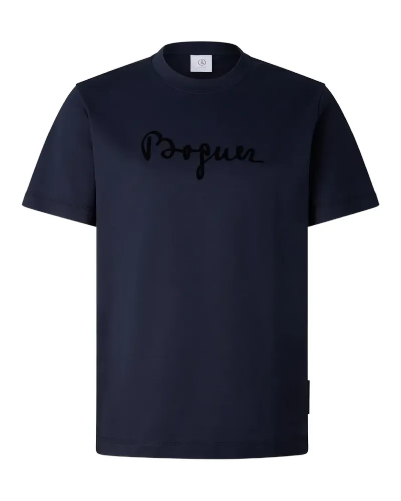 Bogner Lukas T-Shirt aus Baumwolle mit Logo-Print - Blau Blau