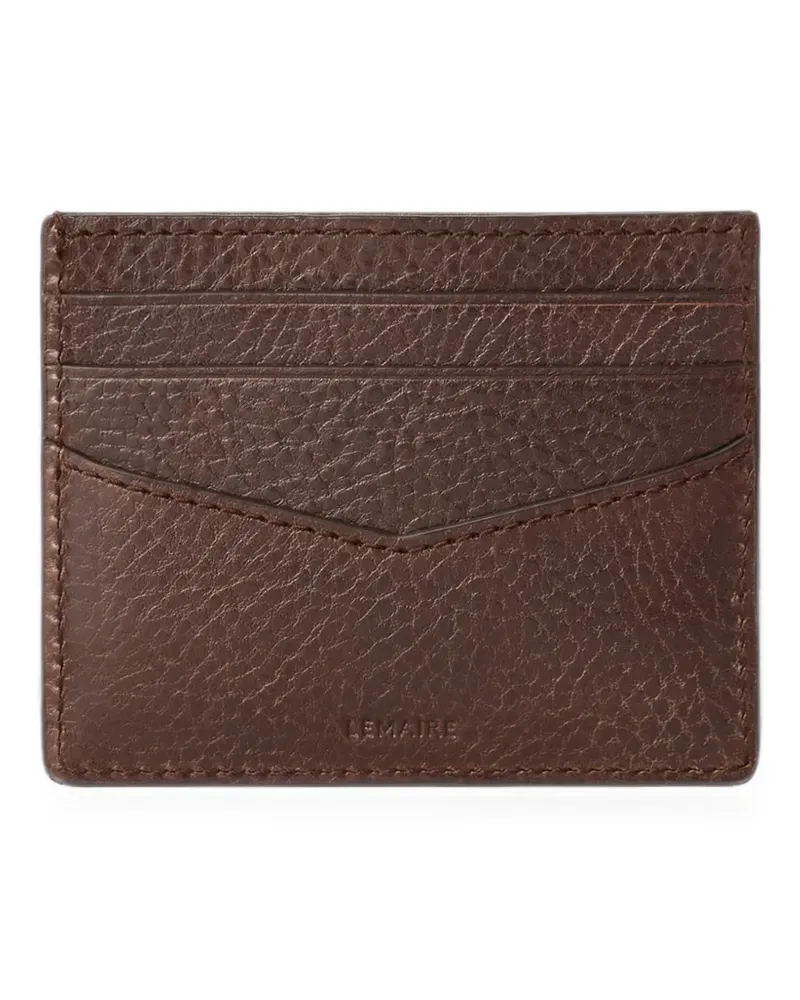 Christophe Lemaire Gear Kartenetui aus Leder - Braun Braun