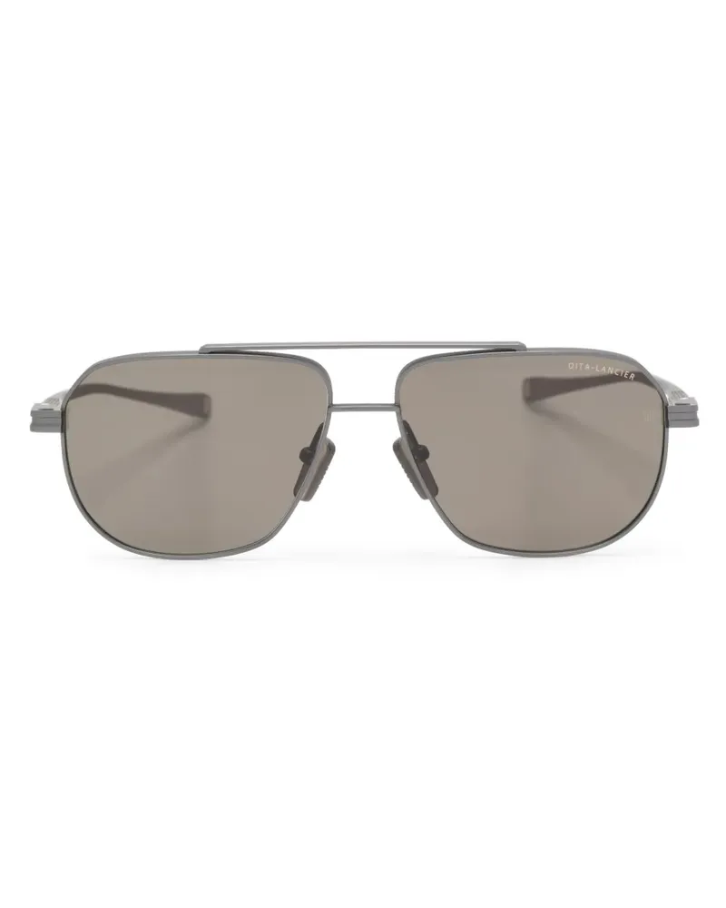 DITA Matte Pilotenbrille - Grau Grau