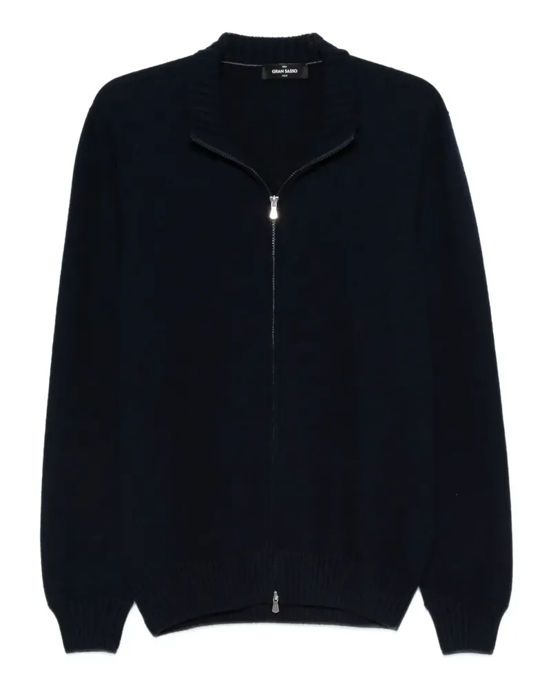Gran Sasso Cardigan mit Reißverschluss - Blau Blau