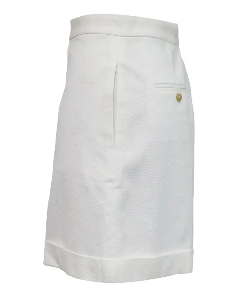 Theory Shorts mit hohem Bund - Weiß Weiß