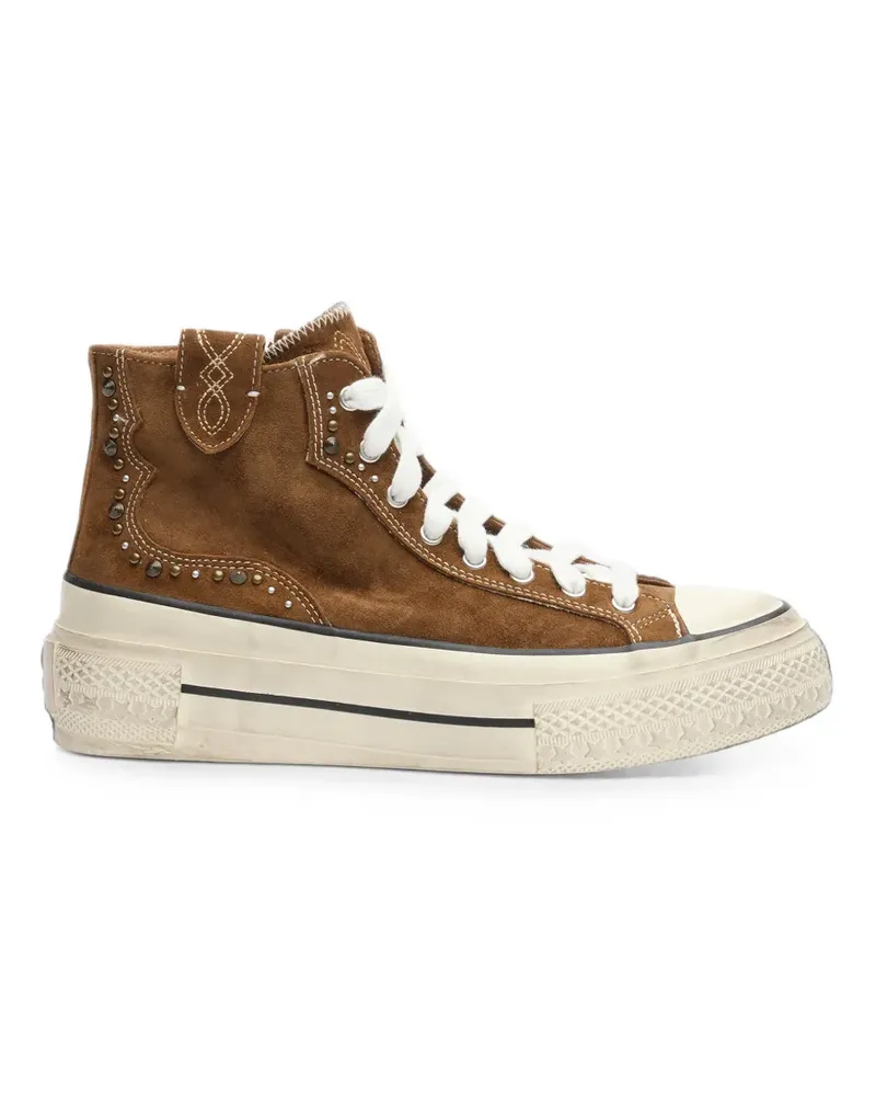 ash Ring Sneakers mit Nieten - Braun Braun
