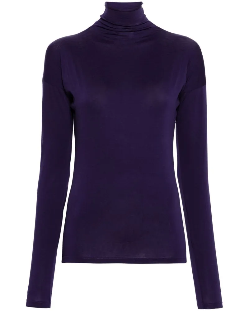 Christophe Lemaire Pullover mit Stehkragen Violett