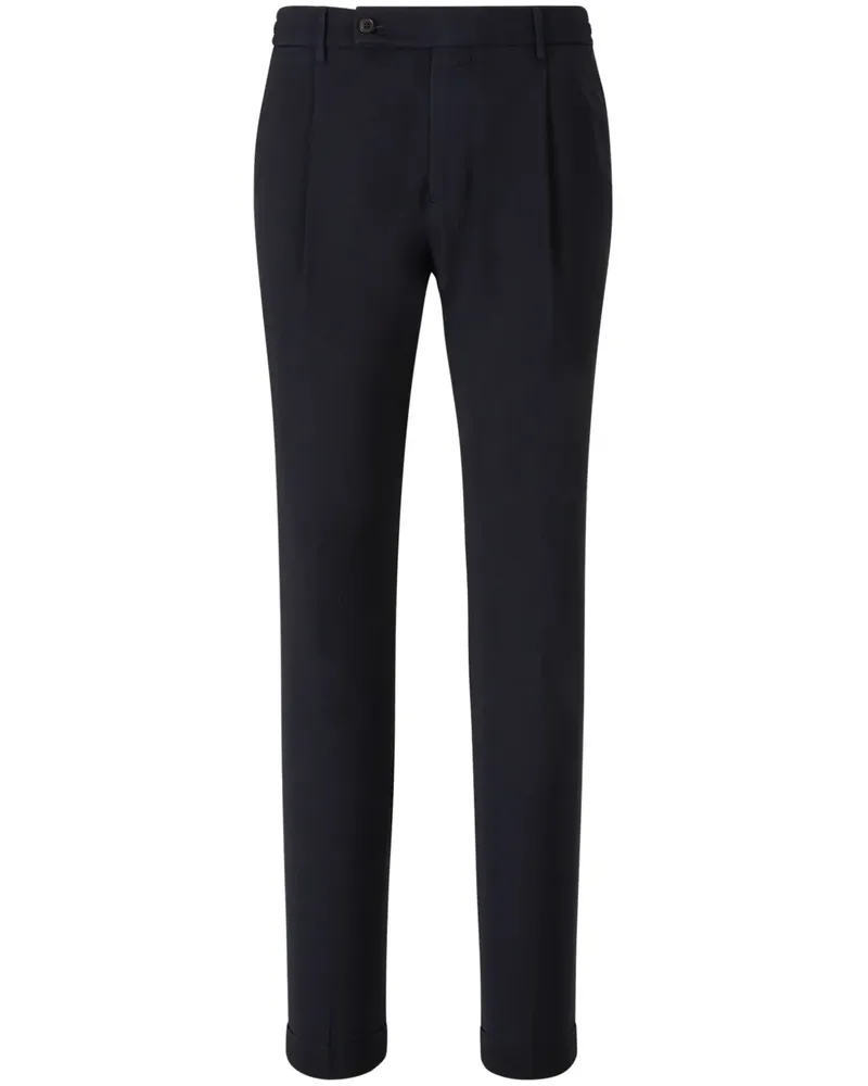 Berwich Hose mit Bundfalten - Blau Blau