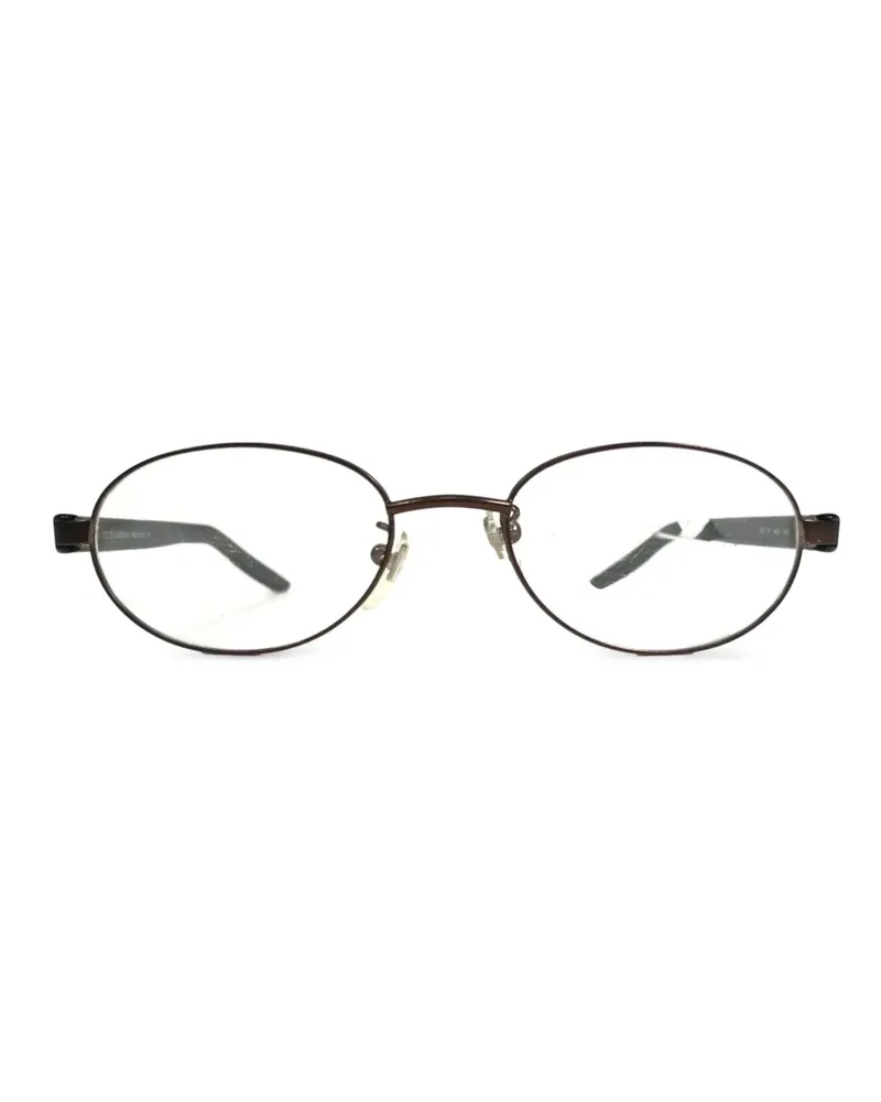 Dolce & Gabbana Brille mit rundem Gestell - Braun Braun