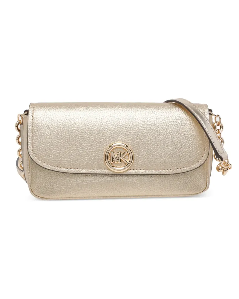 Michael Kors Schultertasche mit Logo-Schild - Gold Gold