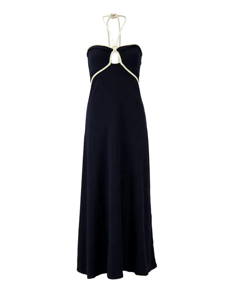 Johanna Ortiz Gleymoon halterneck maxi dress - Blau Blau