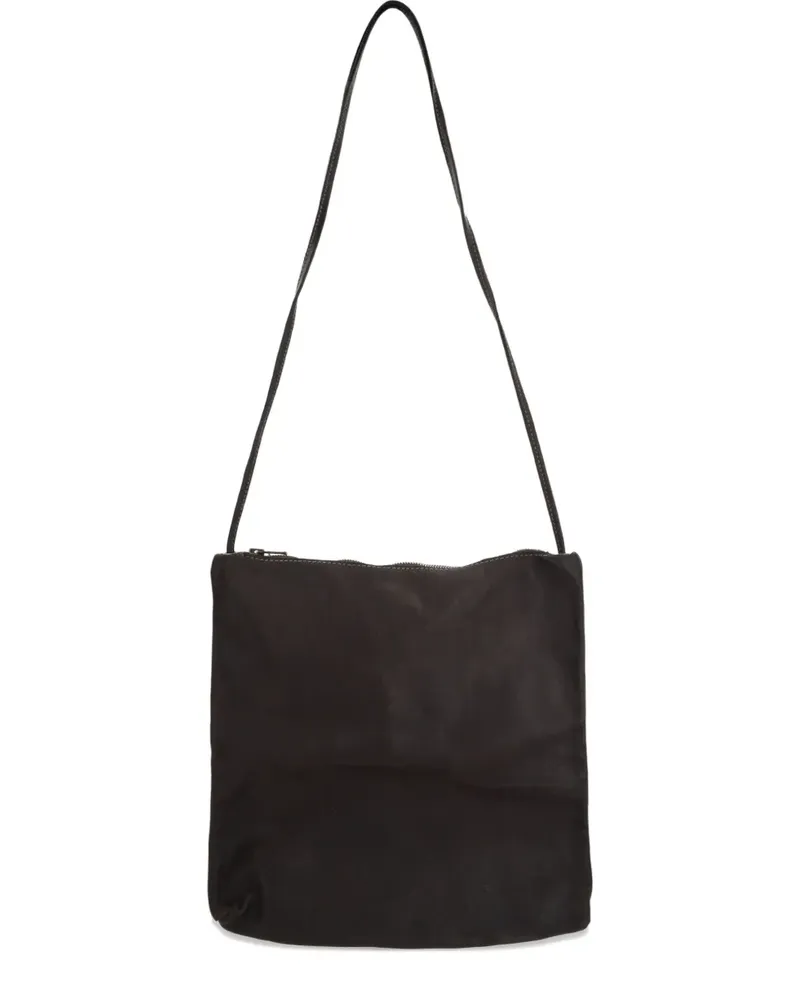 GUIDI Grainy Schultertasche - Braun Braun
