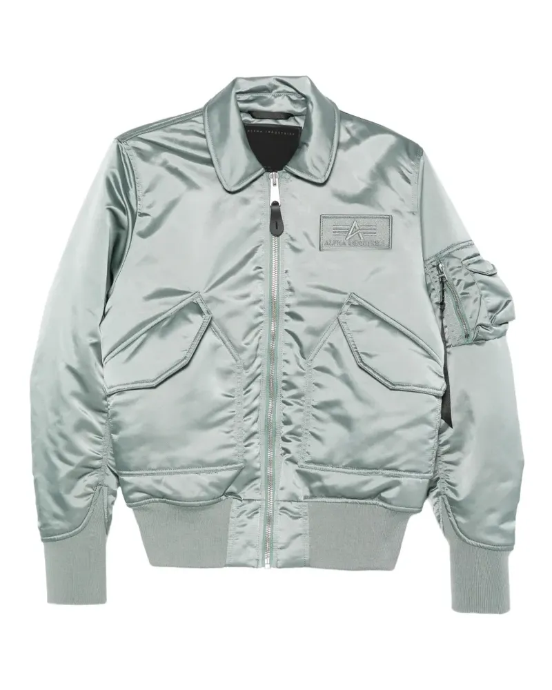 Alpha Industries CWU-45/P logo-patch bomber jacket - Grün Grün