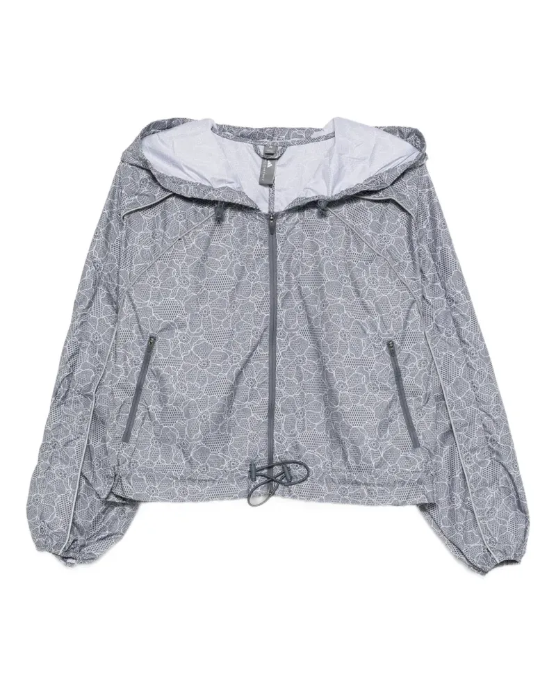 adidas floral hooded jacket - Grau Grau