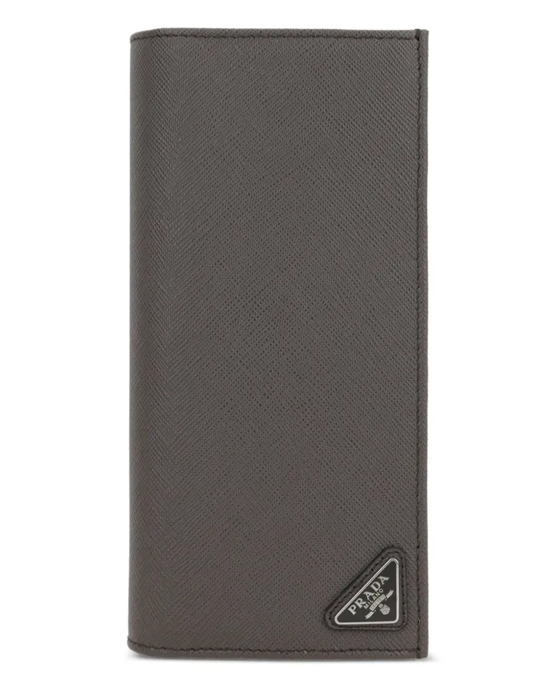 Prada Kartenetui aus Saffiano-Leder - Grau Grau