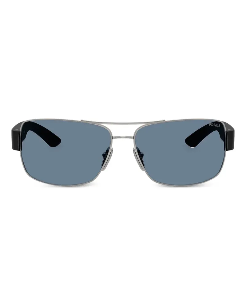 Prada rectangle-frame sunglasses - Silber Silber