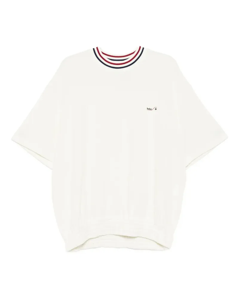 kolor T-Shirt mit Logo-Stickerei - Nude Nude
