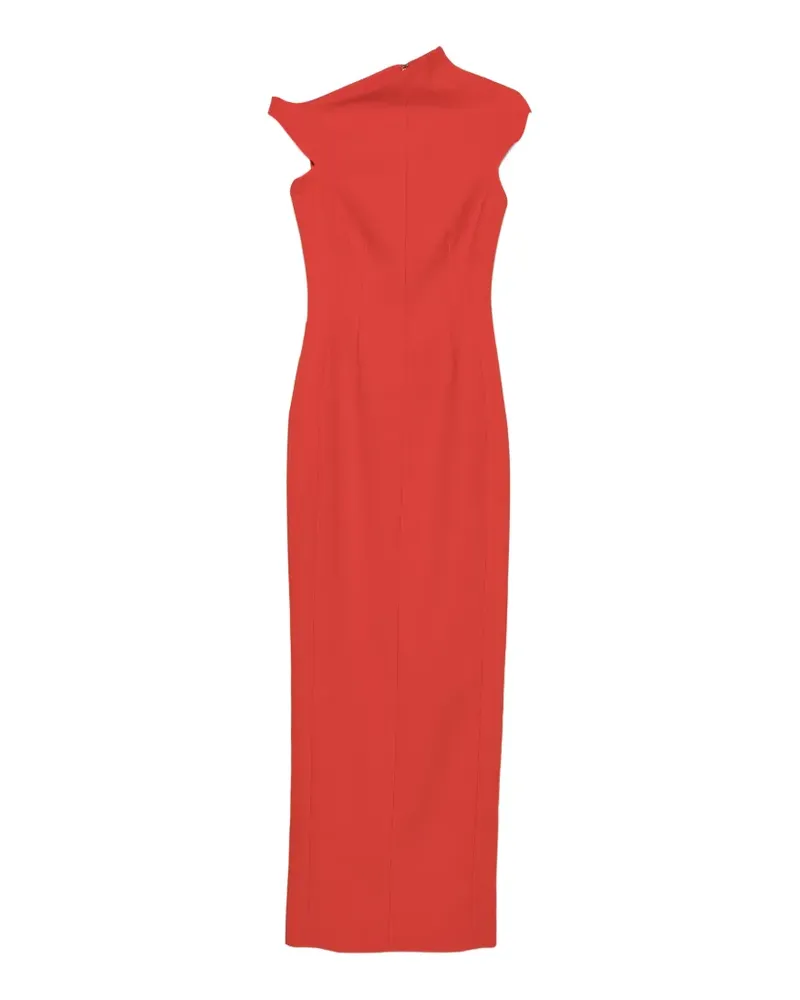 Solace London Arion Maxikleid mit angeschnittenen Ärmeln - Orange Orange