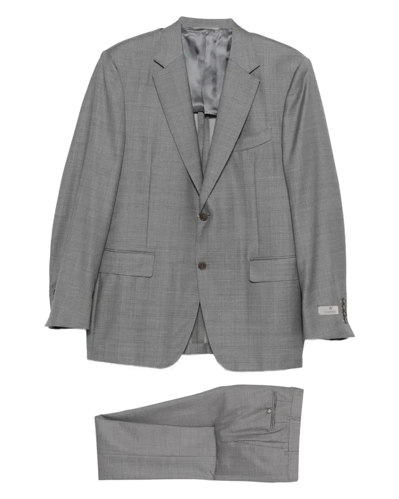 Canali Anzug mit fallendem Revers - Grau Grau