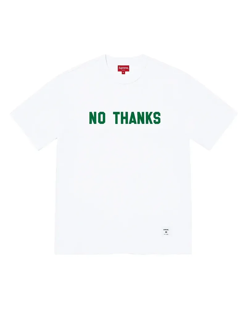 Supreme Being No Thanks T-shirt - Weiß Weiß