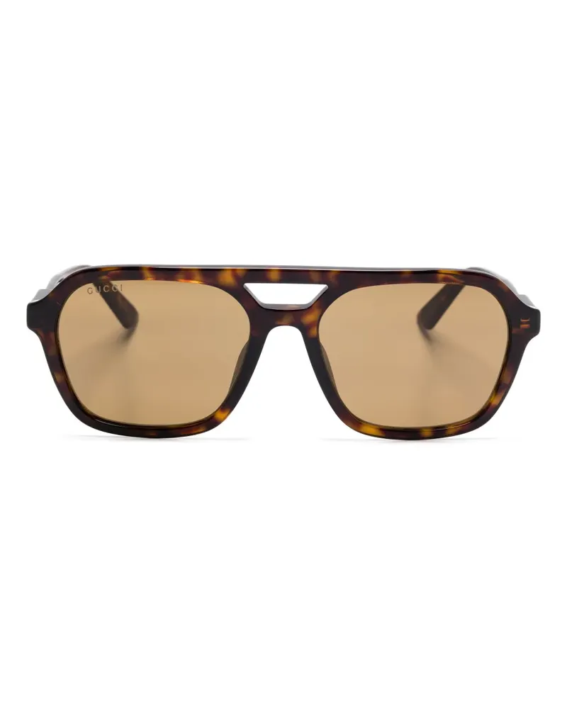 Gucci Getönte Pilotenbrille - Braun Braun