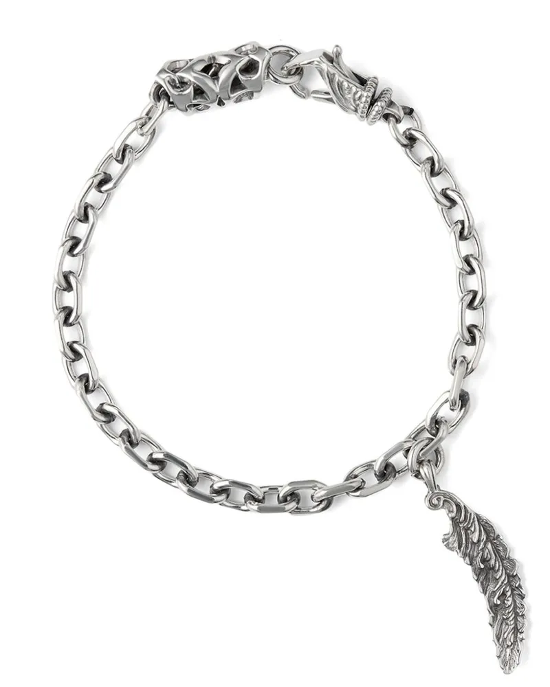 Emanuele Bicocchi Piuma Armband - Silber Silber