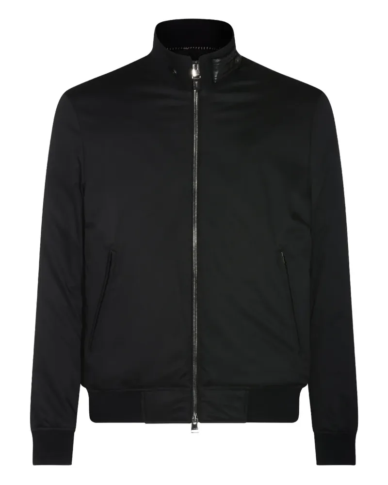 Canali Jacke mit Reißverschluss - Schwarz Schwarz