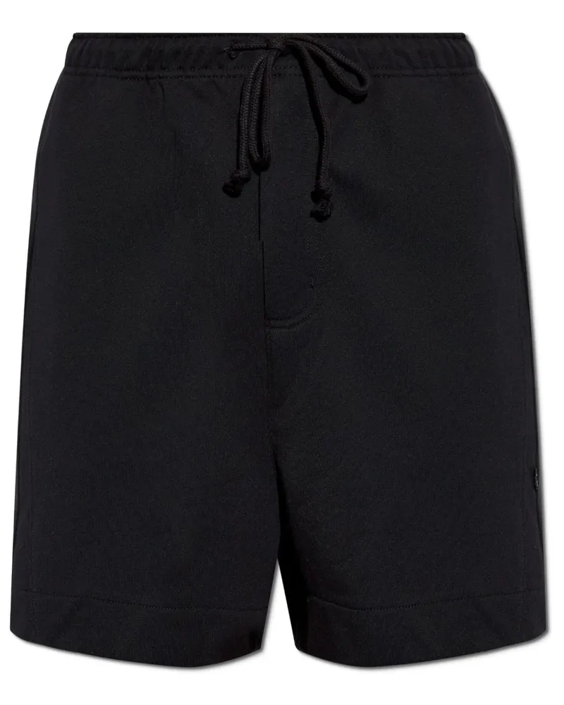 Y-3 Cutline-Shorts aus Frottee - Schwarz Schwarz