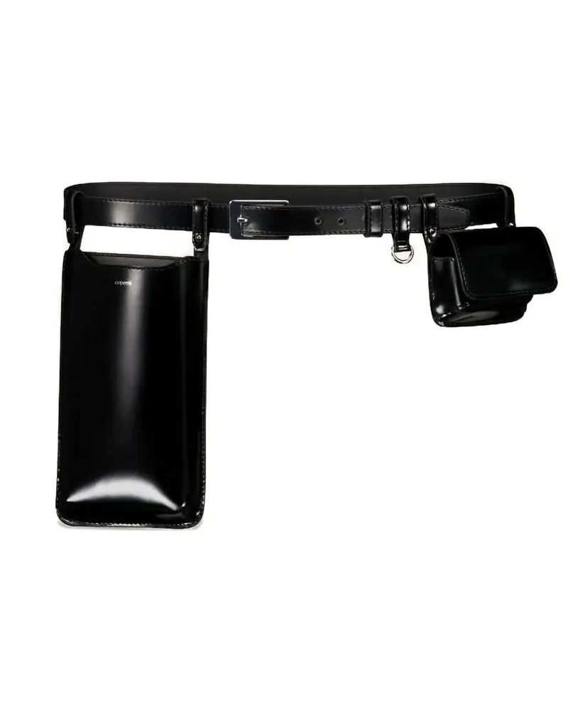 COPERNI Gürteltasche aus poliertem Leder - Schwarz Schwarz