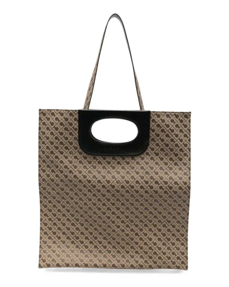 Gherardini Millerighe monogram shoulder bag - Nude Nude