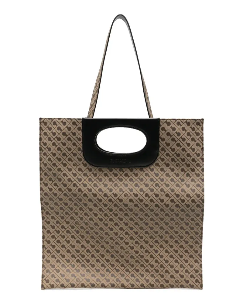 Gherardini Millerighe Schultertasche mit Monogramm - Nude Nude