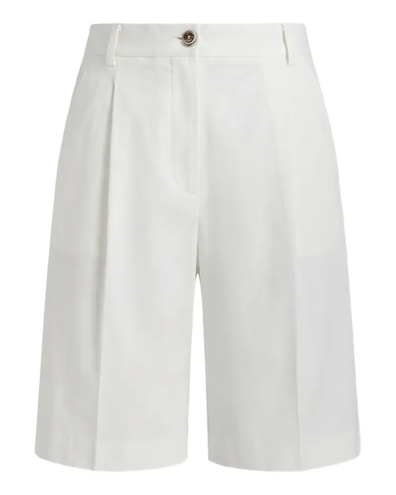 Pinko button pleated shorts - Weiß Weiß