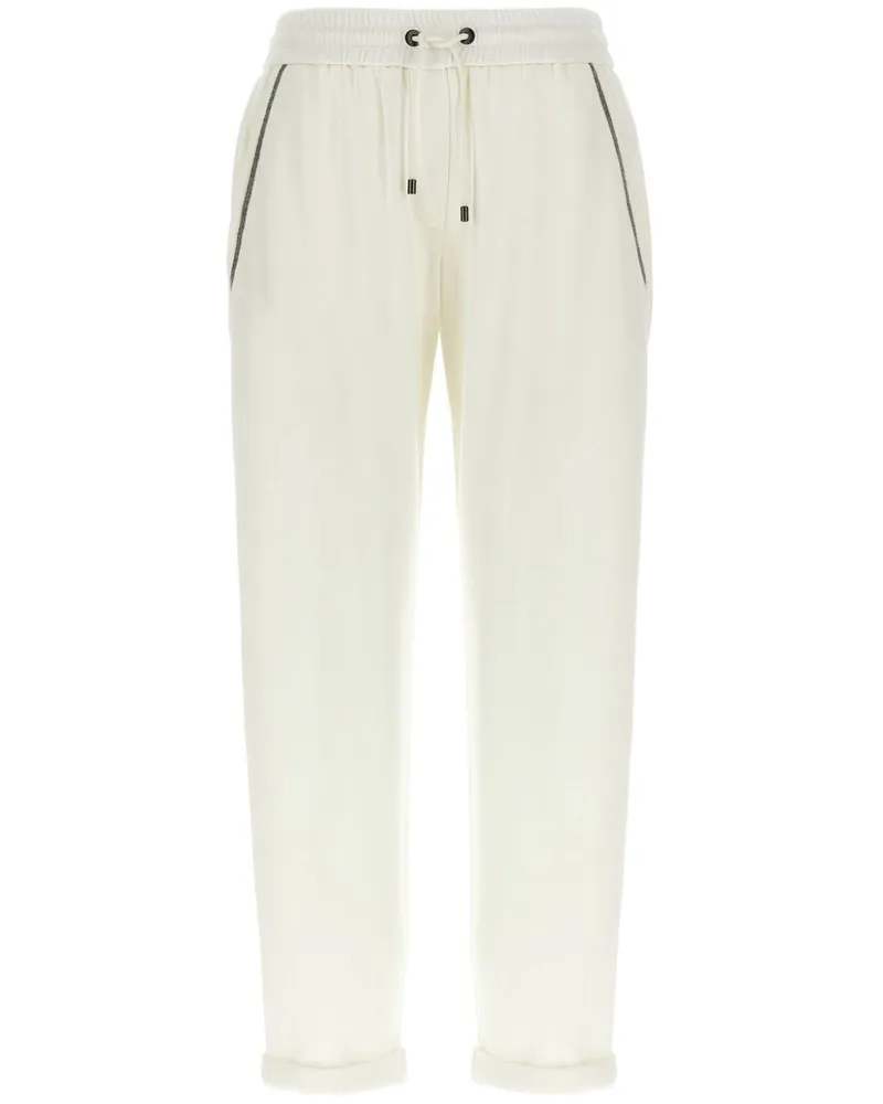 Brunello Cucinelli Monile Jogginghose - Weiß Weiß