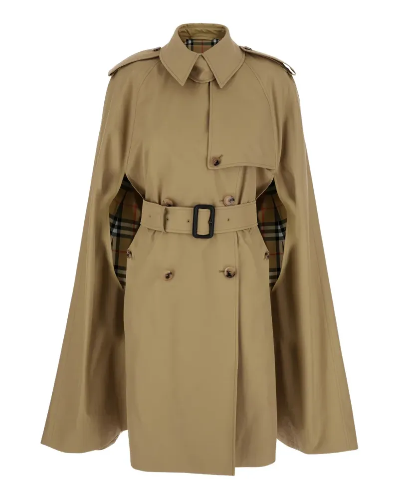 Burberry Belmont Cape-Mantel - Nude Nude