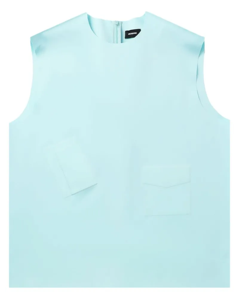 WE 11 DONE Top mit eingeprägtem Motiv - Blau Blau