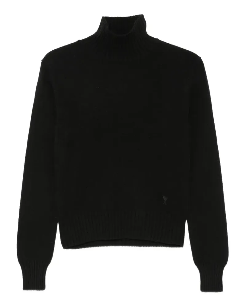 AMI Paris Ami de Coeur roll-neck sweater - Schwarz Schwarz