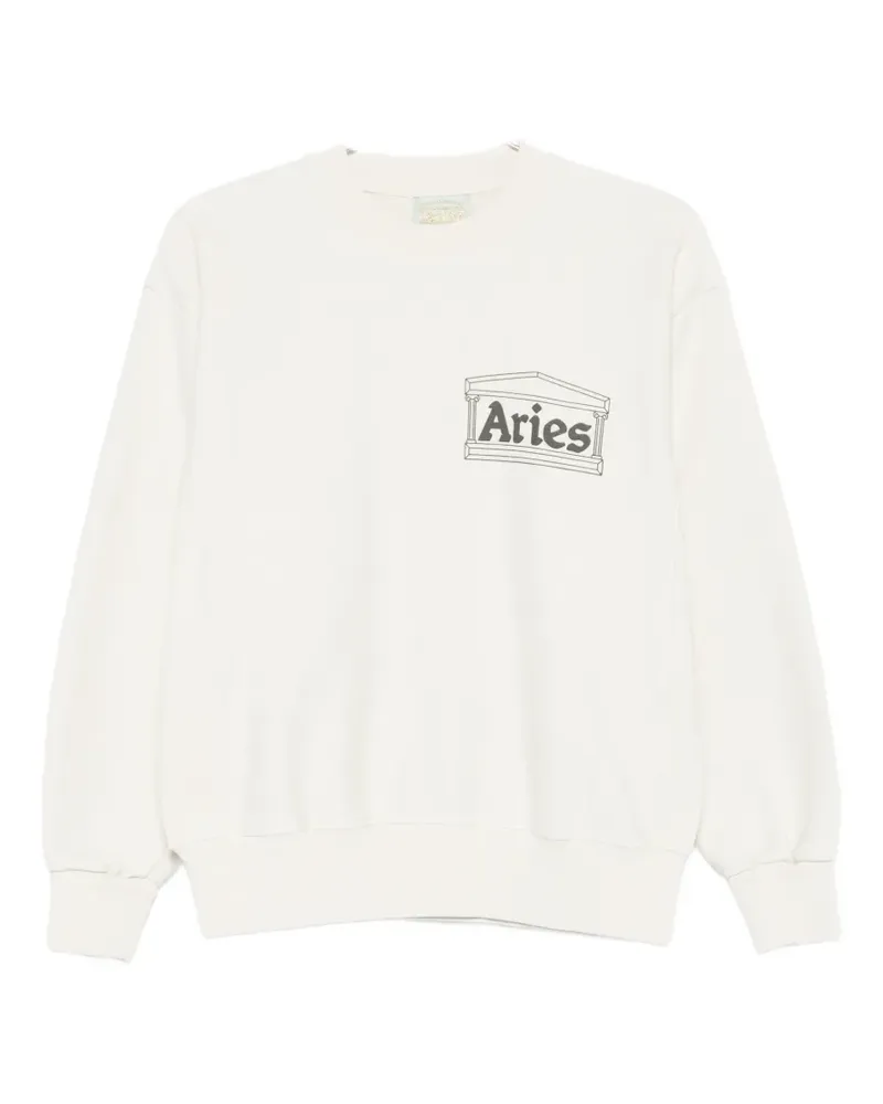Aries Temple cotton sweatshirt - Nude Nude