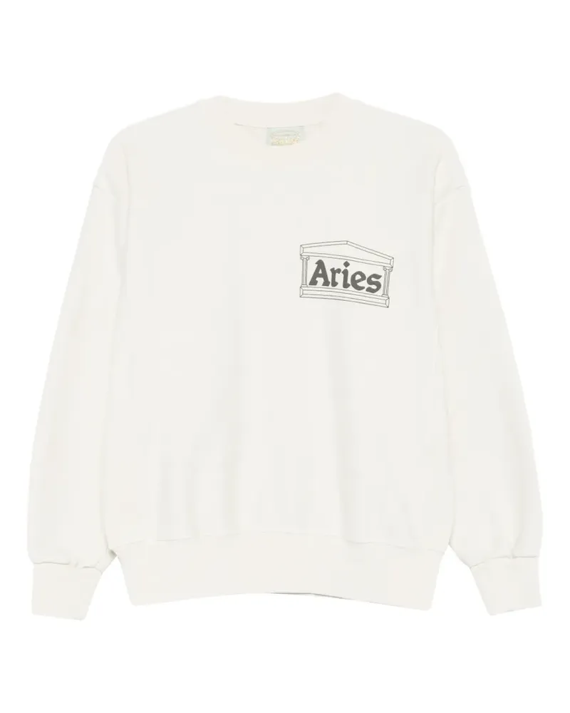 Aries Temple cotton sweatshirt - Nude Nude