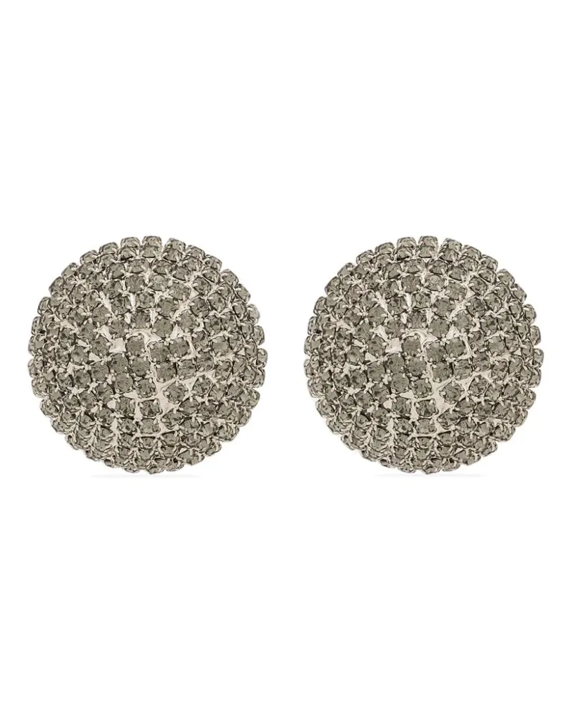 Dolce & Gabbana Ohrclips mit Kristall - Silber Silber