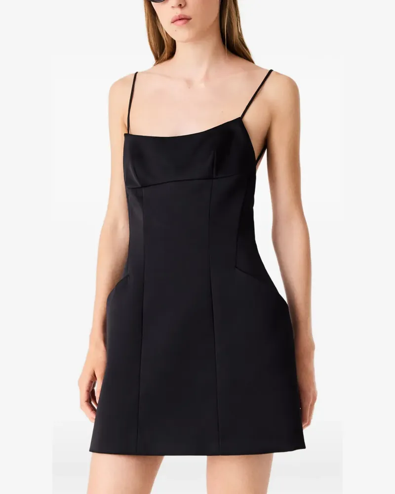 Maje Minikleid mit Kristallen - Schwarz Schwarz