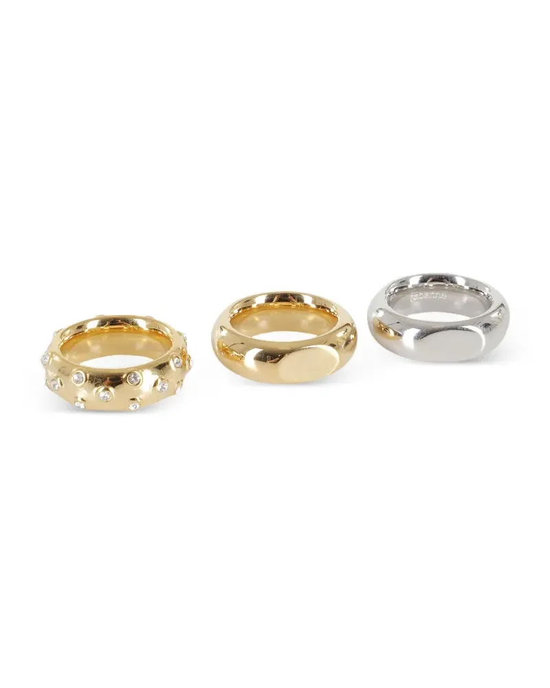 Paco Rabanne Ringe mit poliertem Finish (3er-Set) - Gold Gold