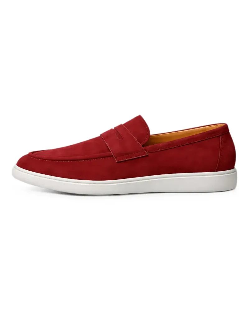 Doucal´s suede penny-strap loafers - Rot Rot