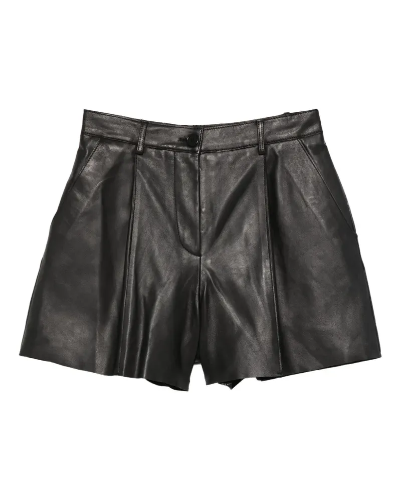 P.A.R.O.S.H. P.A.R.O H. Shorts aus Lammleder - Schwarz Schwarz
