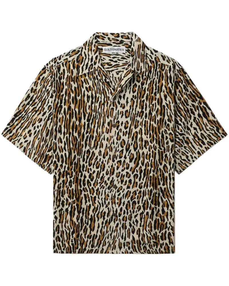 Wacko Maria Hemd mit Leoparden-Print - Nude Nude