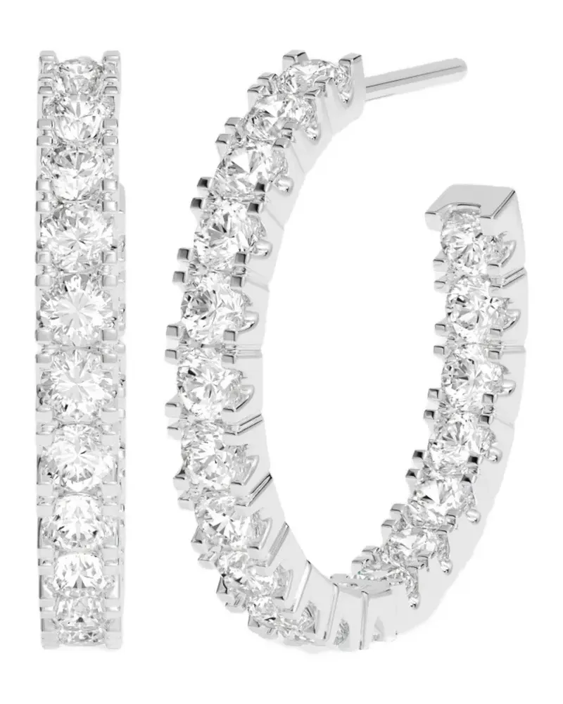 APM Monaco Tennis hoop earrings - Weiß Weiß