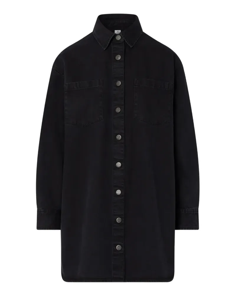 Liu Jo short denim dress with embroidery - Schwarz Schwarz