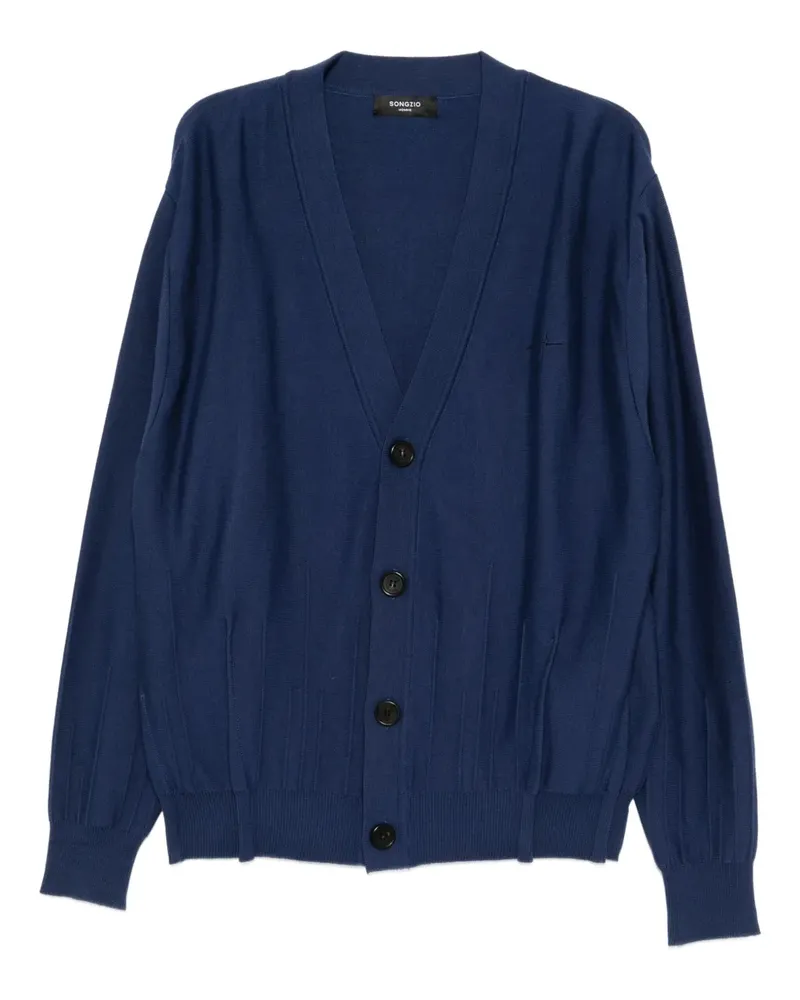 SONGZIO Edge Fold Cardigan - Blau Blau