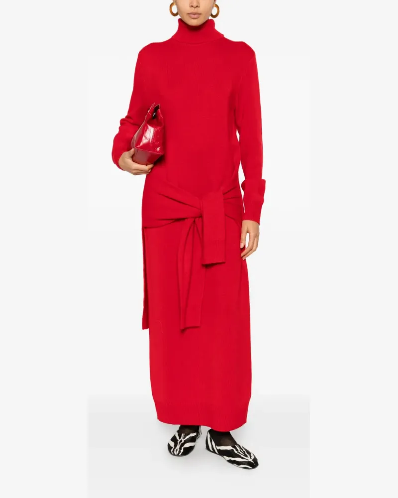 Totême knitted turtleneck maxi dress - Rot Rot