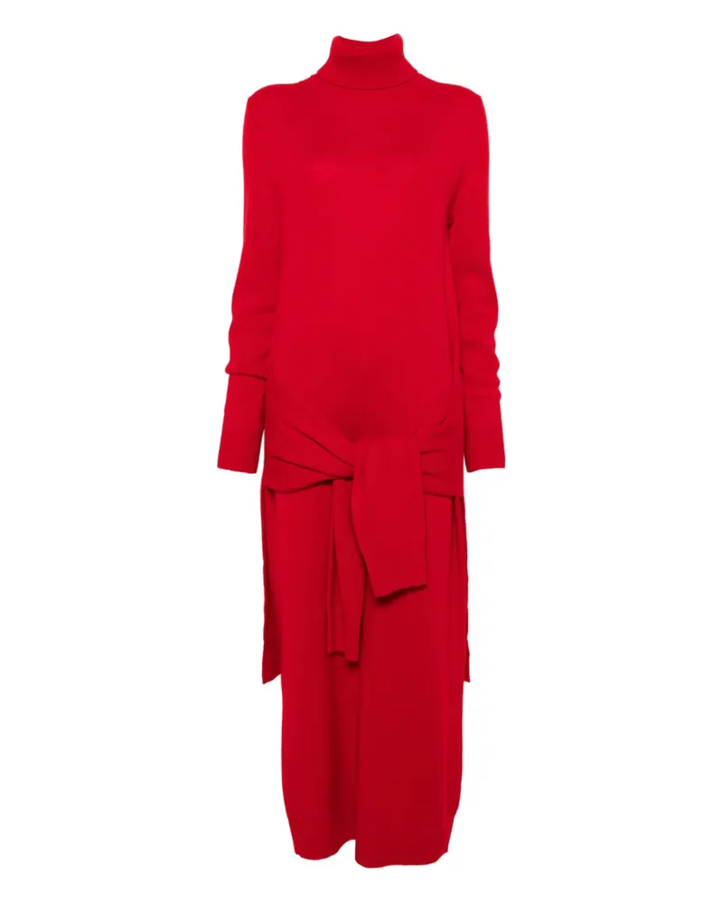Totême knitted turtleneck maxi dress - Rot Rot