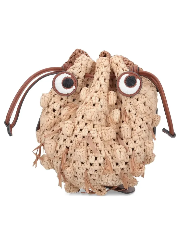 Anya Hindmarch Mini Blowfish Schultertasche - Nude Nude