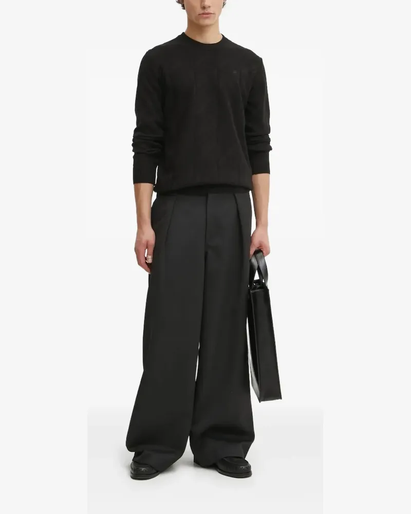 G-STAR RAW Geometrisch gemusterter Pullover - Schwarz Schwarz