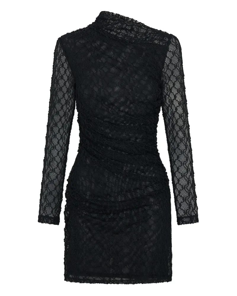 NICHOLAS Glenda Minikleid mit langen Ärmeln - Schwarz Schwarz